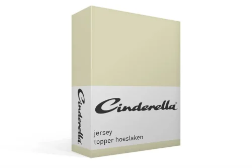 Cinderella jersey hoeslaken topper - ivory de-slaapfabriek 3