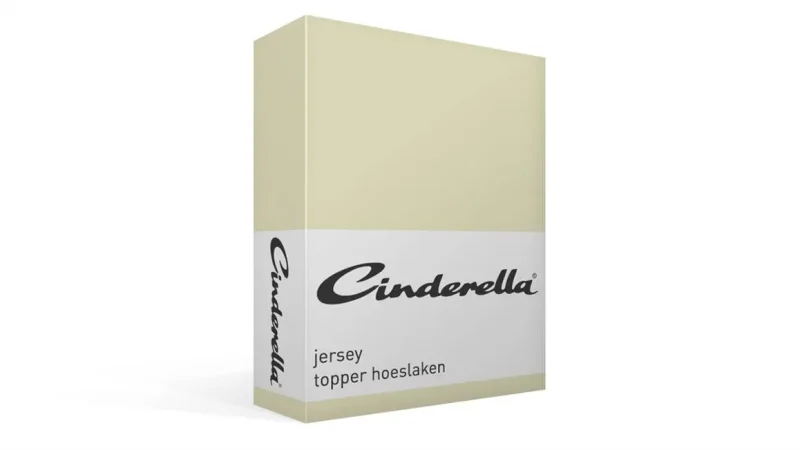 Cinderella jersey hoeslaken topper - ivory de-slaapfabriek 3